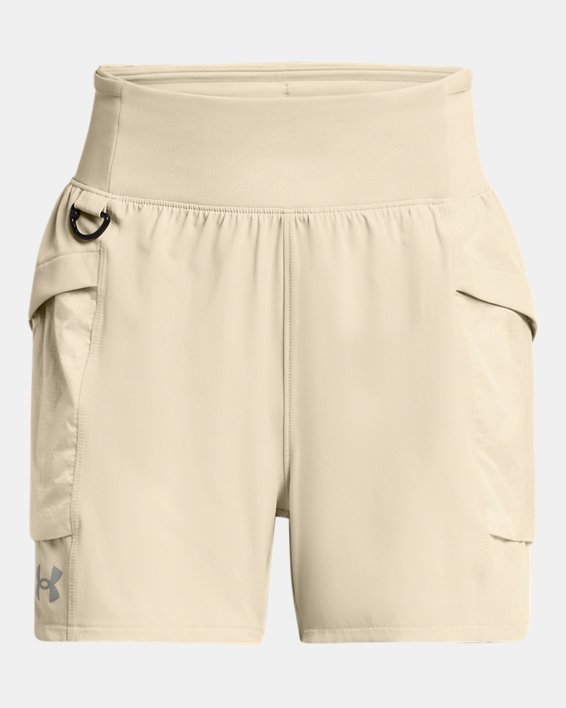 Women's UA Launch Trail Shorts in Brown image number 5